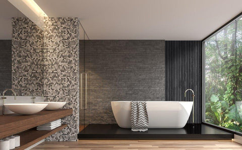 Acoustic Wood Panels 244x52 cm Harmony Max - Black Oak - HomeHarmony.eu