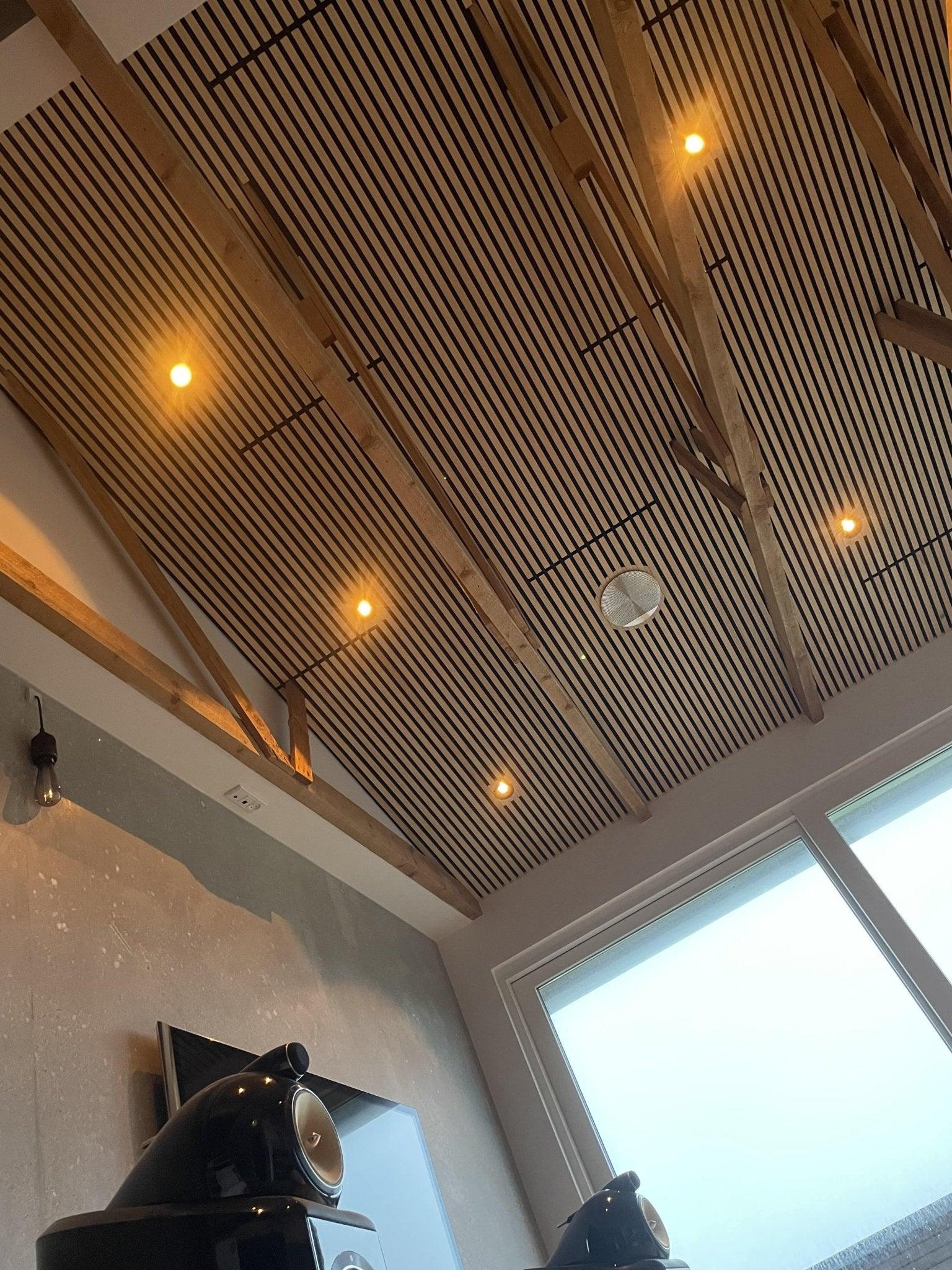 Acoustic Wood Panels 244x60 cm Harmony Basic - Ash - HomeHarmony.eu