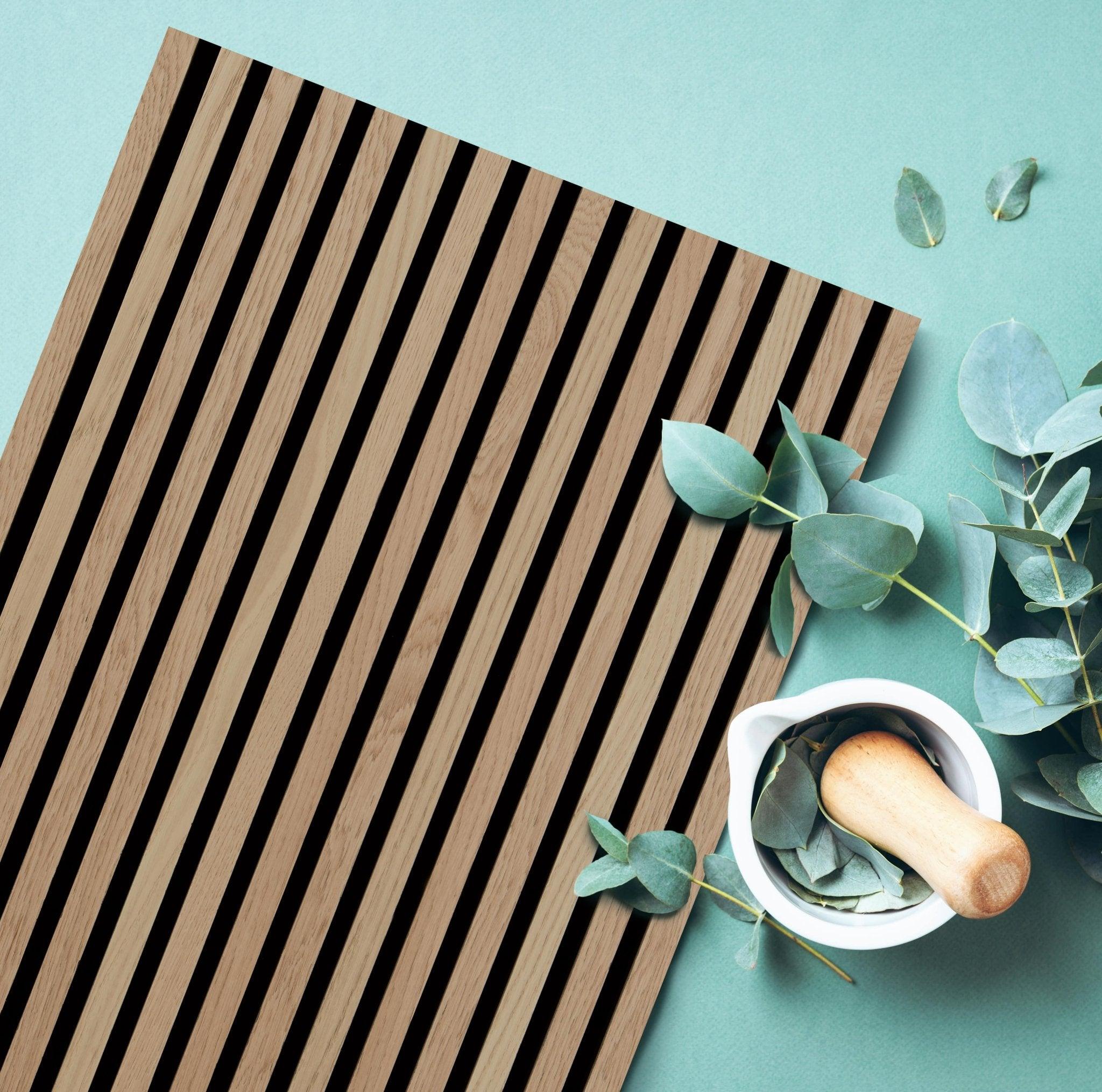 Acoustic Wood Panels 300x60 cm Harmony Premium - Light Oak - HomeHarmony.eu