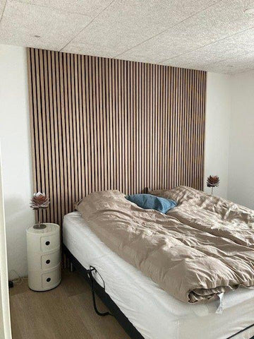 Acoustic Wood Panels 300x60 cm Harmony Premium - Light Oak - HomeHarmony.eu