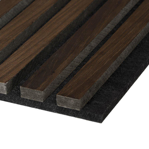 Acoustic Wood Panels 300x60 cm Harmony Premium - Smoked Oak - HomeHarmony.eu