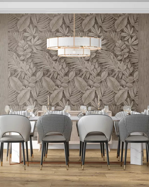 SPC Stenski Panel LUX 280x120 cm - Mink Plant B