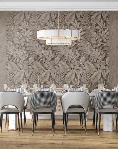 SPC Stenski Panel LUX 280x120 cm - Mink Plant B